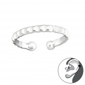 Cercel ear cuffs din argint model cerc fatetat DiAmanti DIA30577